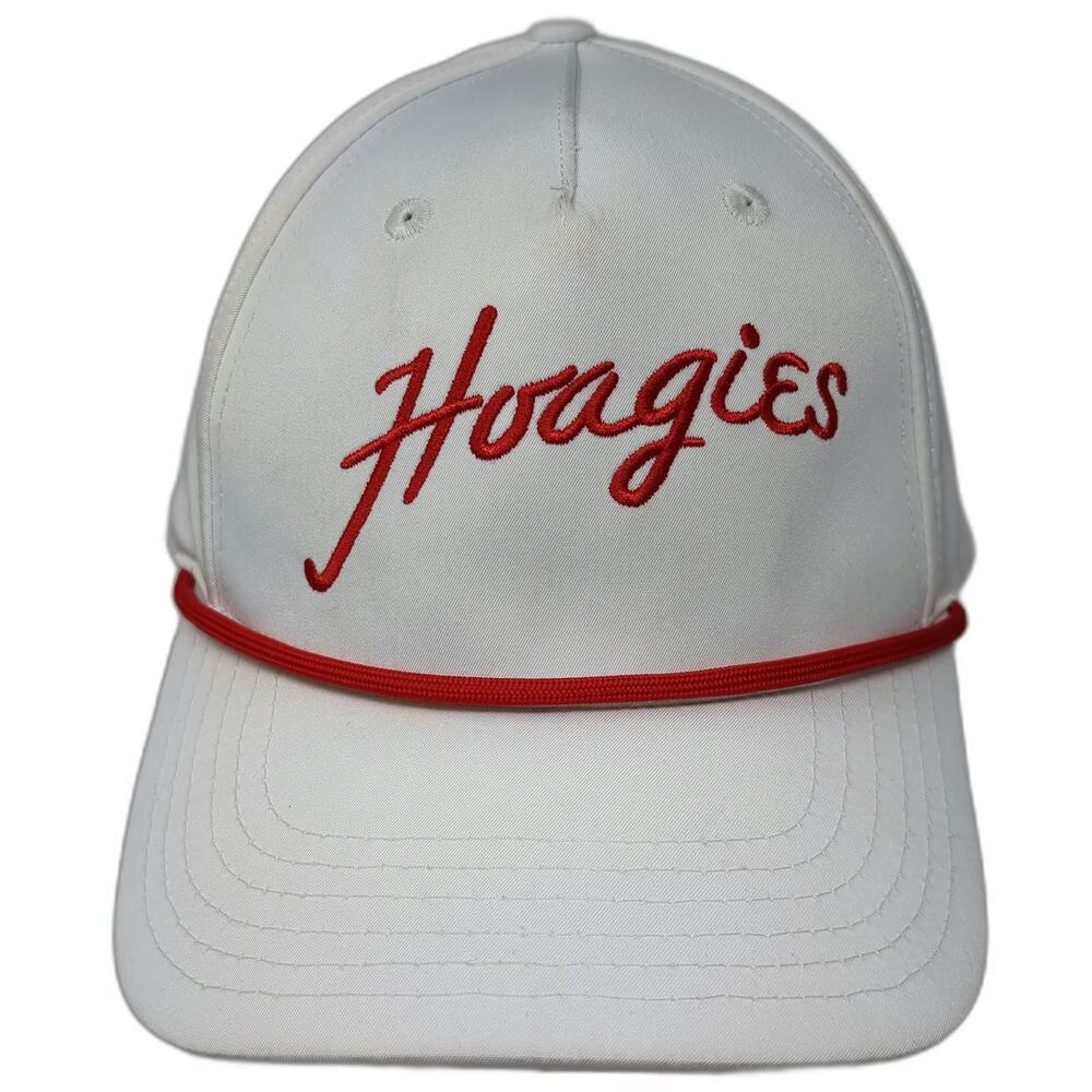Wawa 5 Panel White One Size Hoagies Red Rope Script Snapback Polyester Hat